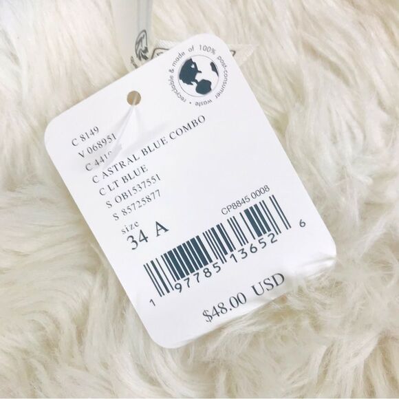 INTIMATELY FREE PEOPLE Maya Blue Lace Convertible Balconette Bra Underwire‎ New - Picture 11 of 15